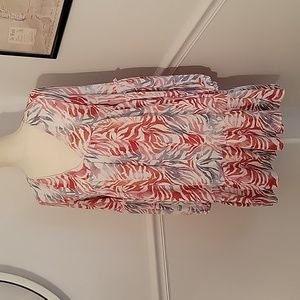 Peach Love‎ California Tropical Flowy Dress Womens Small